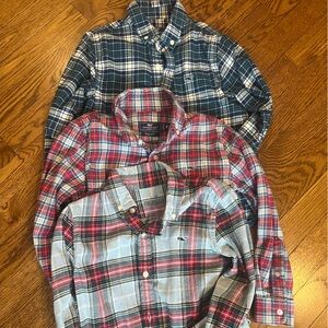 Vineyard Vines Kids Plaid Button Down Shirts - Blue, Red, Green